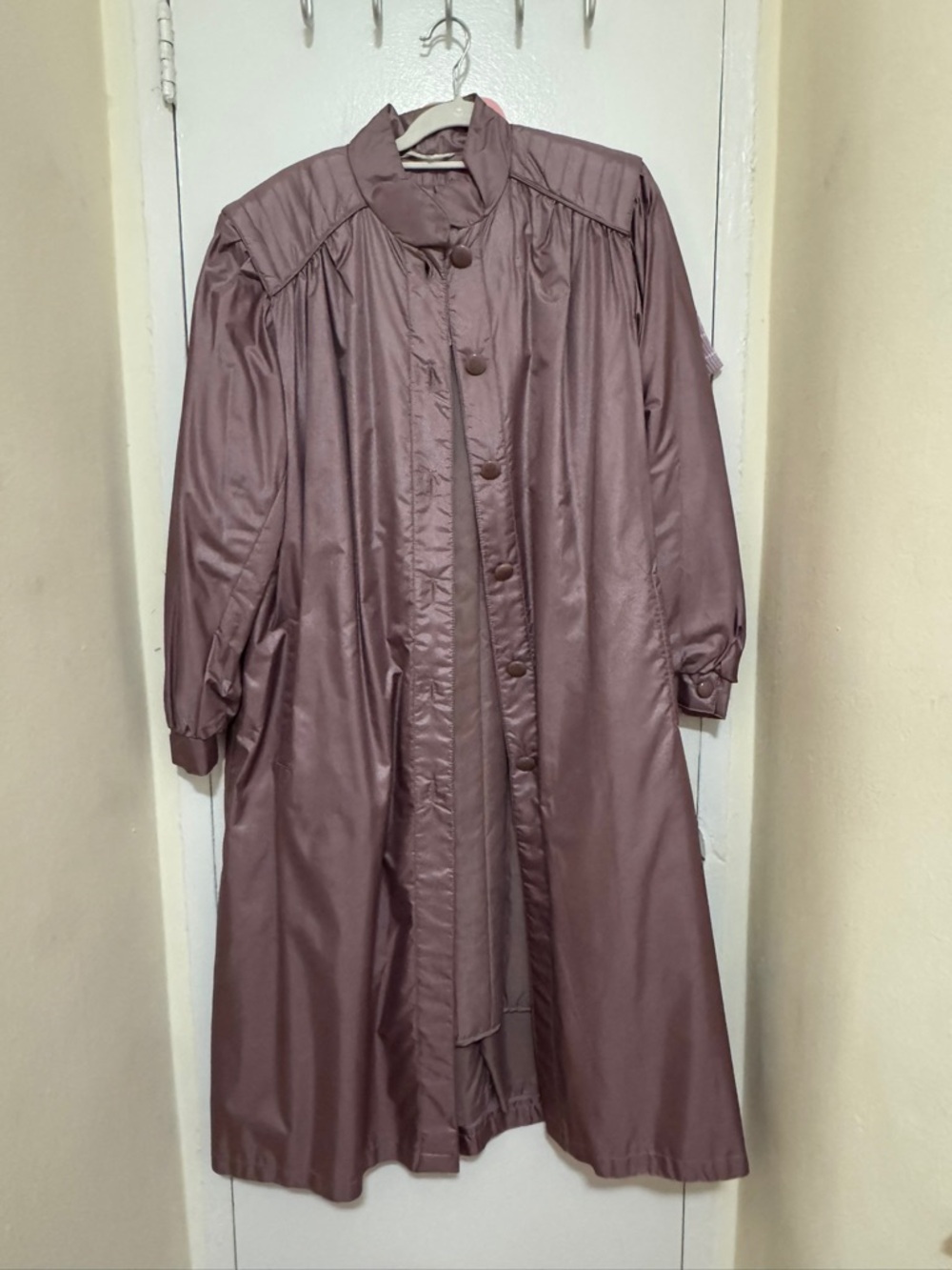 Vintage Long Mauve Trench Coat